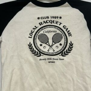 Bershka Black and White Crop Top